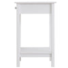 Wooden Bedside Table Cabinet W/ Drawer Shelf Storage End Side White