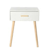 1 Drawer Wooden Bedside Table Cabinet Bedroom Furniture Storage Nightstand UK