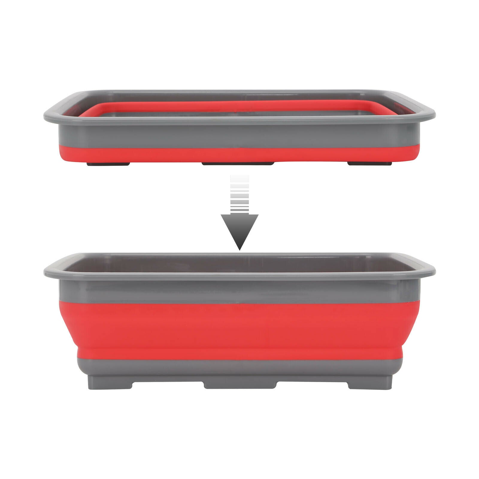 Foldable Collapsible Washing Up Bowl Dish Camping Travel Caravan Boat Kitchen