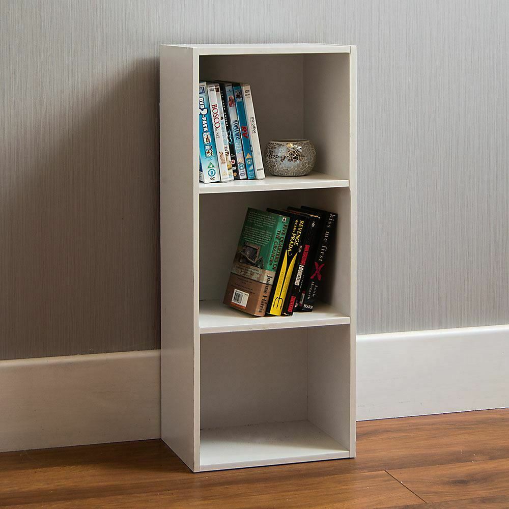 Oxford 2 3 4 5 Tier Cube Bookcase Display Shelving Storage Unit Wood Furniture