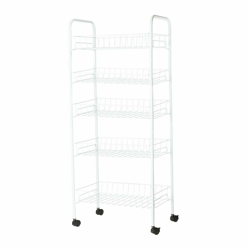 2/3/4/5 Tier Kitchen Storage Rack Wheel Trolley Vegetable Fruit Cart Drawer UK