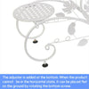 Set of 2 Flower Holder Rack Elegant Swan Shape Plant Stand Planter Support Shelf