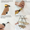 Floating Shelves Metal Wooden Wall Shelf Hanging Decorative Storage Display Rack