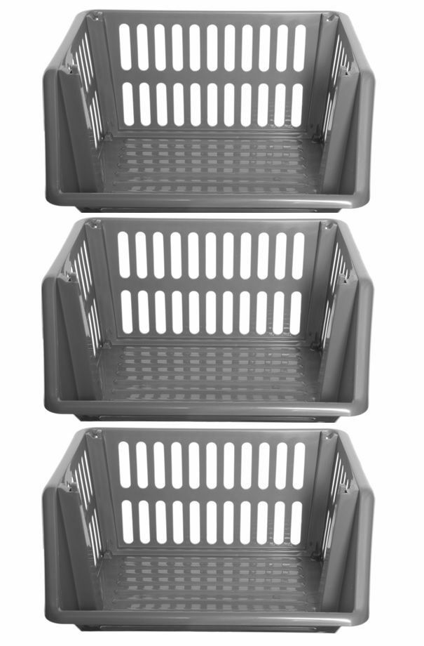VEGETABLE FRUIT STORAGE KITCHEN BASKET RACK STACK-ABLE 18CM 1 2 3 4 5 TIER