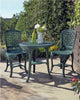 3 PCS GARDEN PATIO BISTRO TABLE & 2 CHAIRS OUTDOOR FURNITURE DINING SET - GREEN
