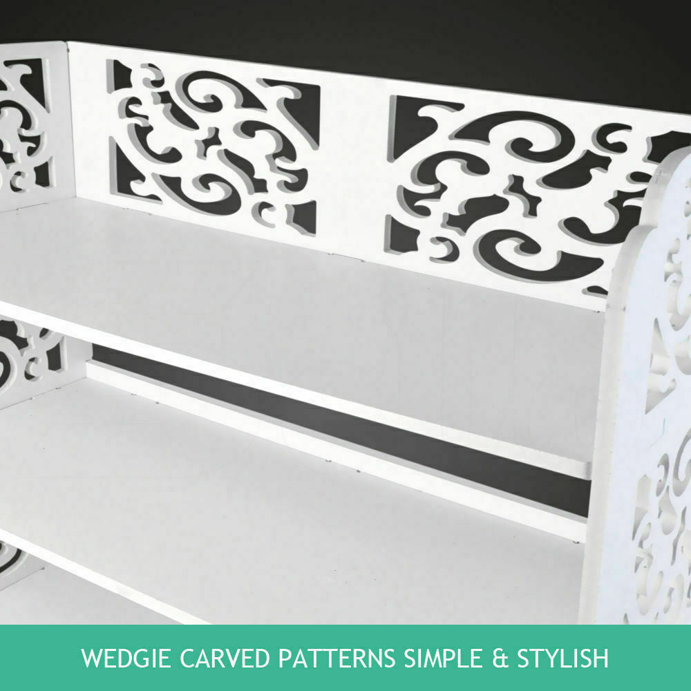 3/4/5/6 Tiers Shoe Rack Storage Shelf Display Stand Organiser Unit Cabinet White