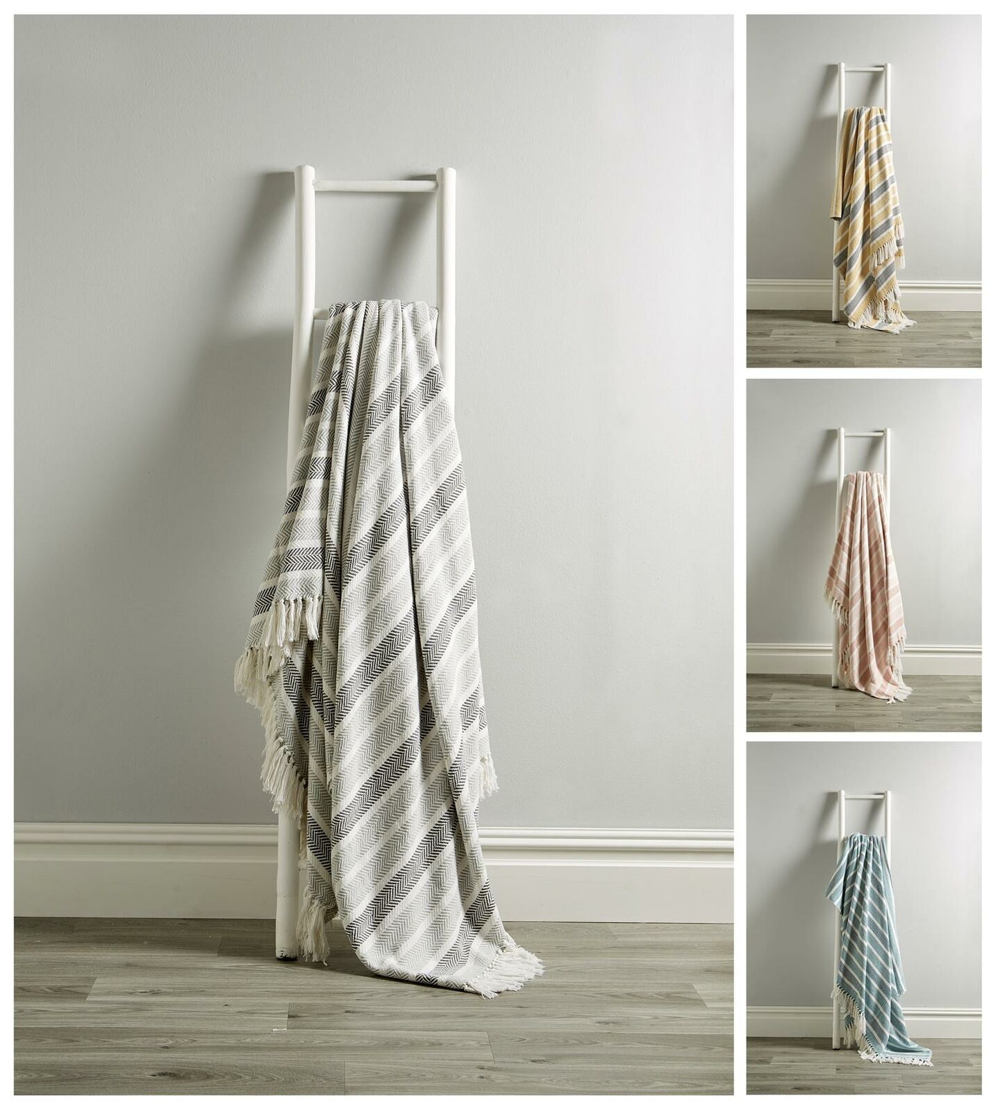 Luxury Zara Throw 100% Cotton Sofa Bed Cover Throws Blanket Jumbo Size