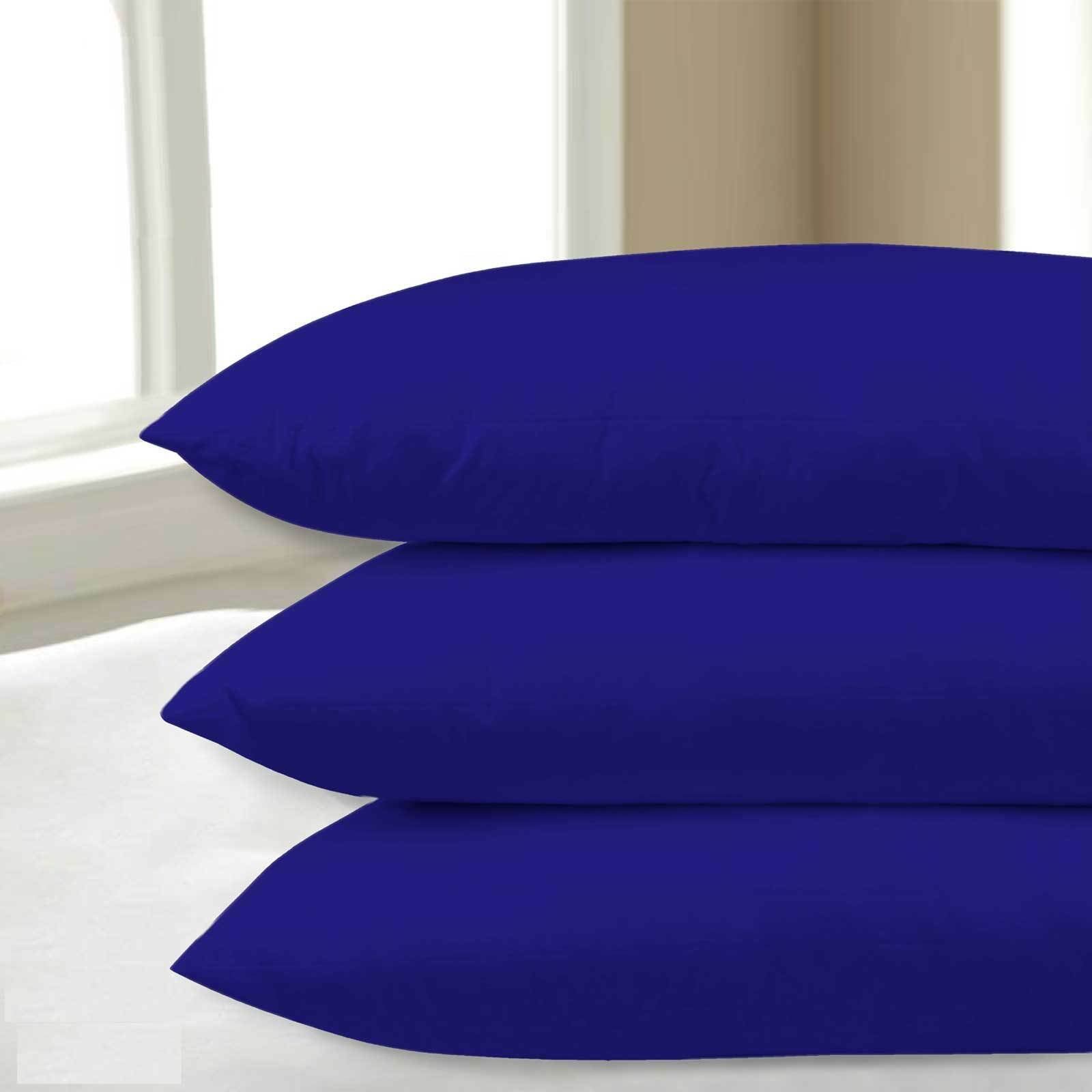 2X Pillow Cases Luxury Fine Poly Cotton Pair Pack Housewife Bedroom Pillow Cover