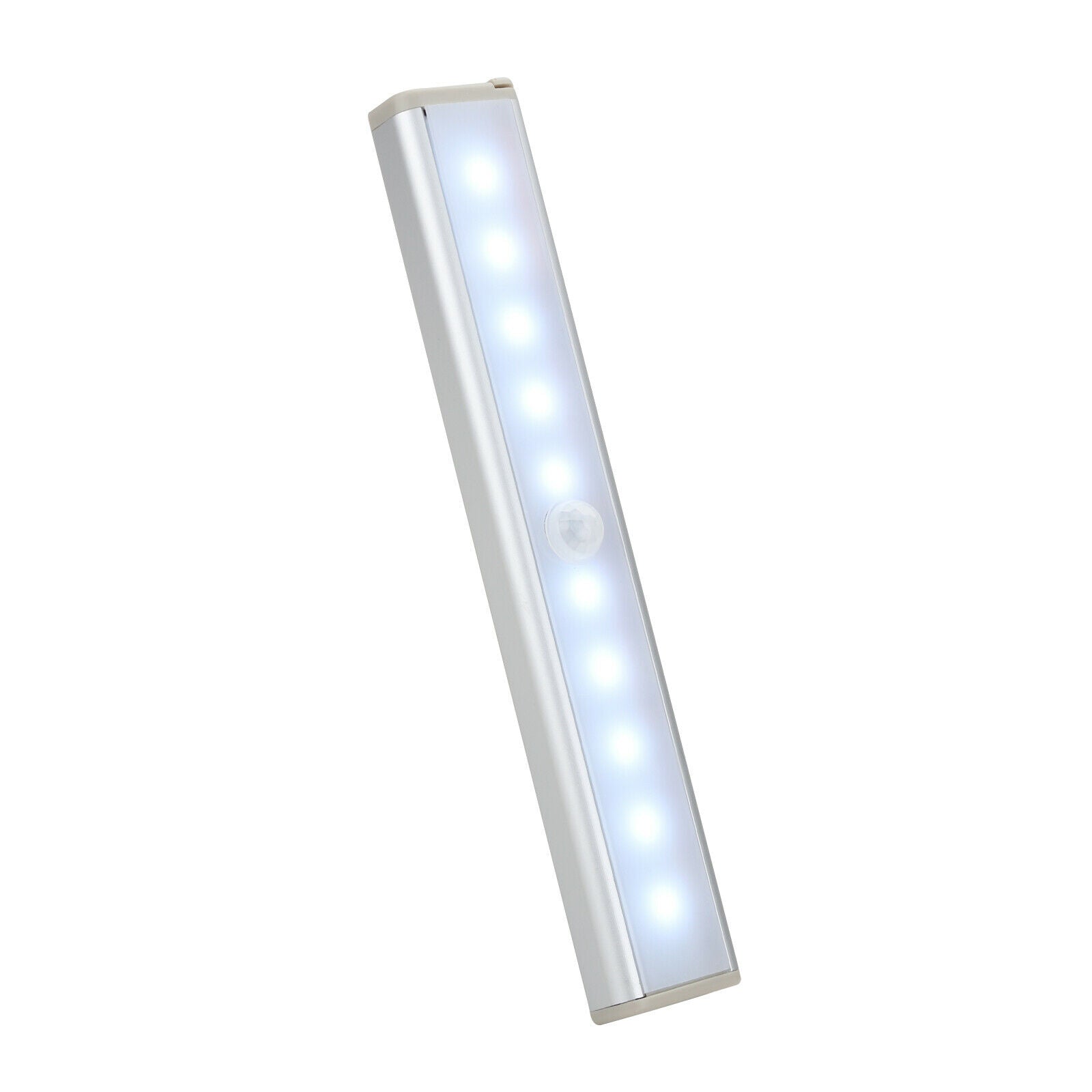 2 × Motion Sensor Cabinet 10 LED Lights Battery PIR Wardrobe Cupboard Light