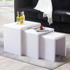 Modern Coffee Tea Table / High Gloss Nest Of 3 Table Set Living Room Furniture