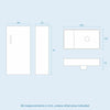 Cloakroom Bathroom 400 Light Grey Basin Sink Vanity Unit Floor Standing |Nanuya