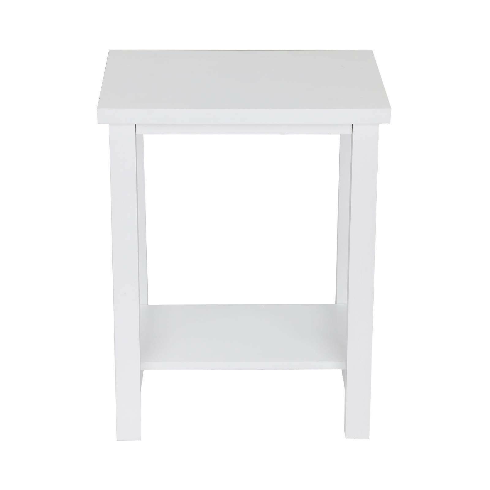2X White Nightstand Bedside Table Chest Pine Side Cabinet Storage Bedroom UK