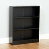 3 TIER BLACK WOODEN FREESTANDING BOOKCASE/BOOKSHELF STORAGE UNIT SHELF