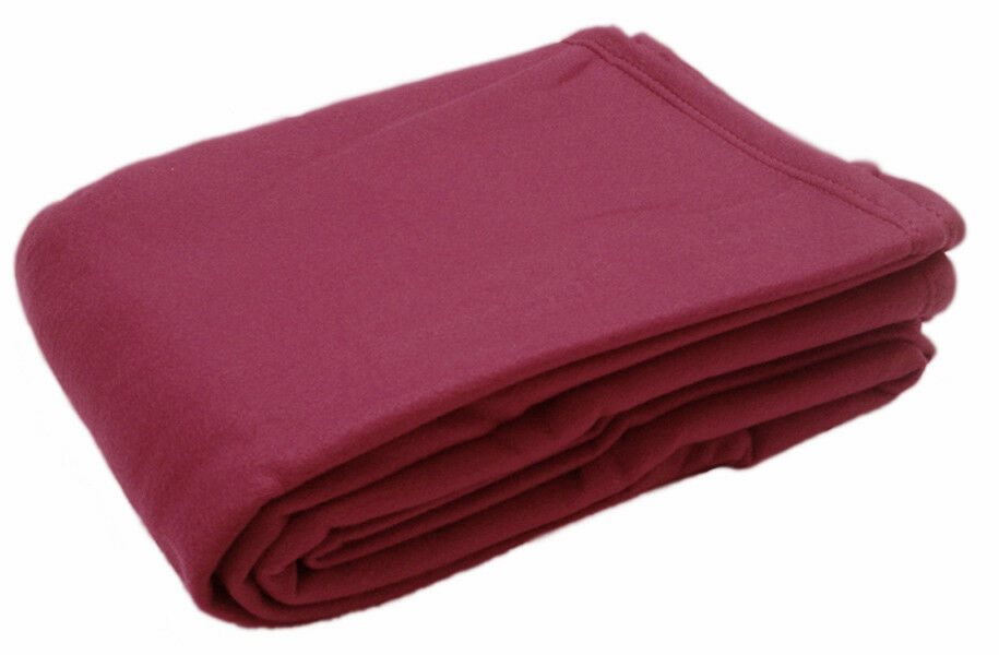 Fleece Throw Blanket Warm Soft Sofa Single Double Bed Car Travel 125cm x 150cm