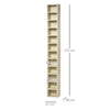 Media Storage Cabinet CD Shelf Organizer Tower Rack
