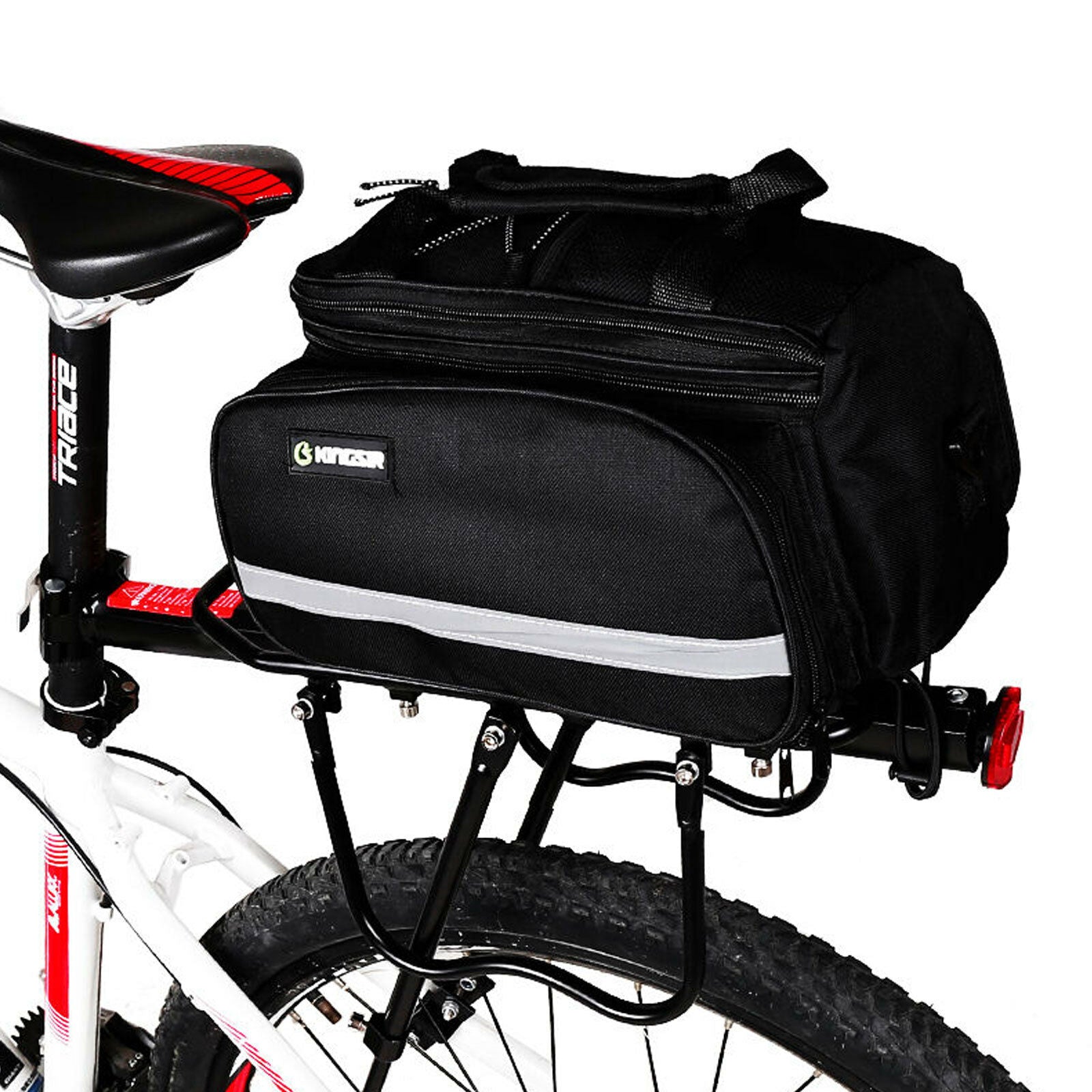Alloy Rear Bicycle Pannier Rack Carrier Bag Luggage Cycle Mountain Bike Carrier