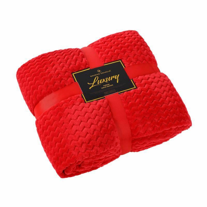 NEW LUXURY POPCORN THROWS FLEECE WARM EXTRA LARGE SOFA BLANKETS DOUBLE KING SIZE