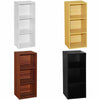 Oxford Bookcase 3 Tier Cube Shelf Wood Storage Photo Display Room Furniture Unit