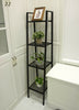 Metal Ladder Storage Shelve Unit Corner Plant Display Rack Book Stand Bath Shelf