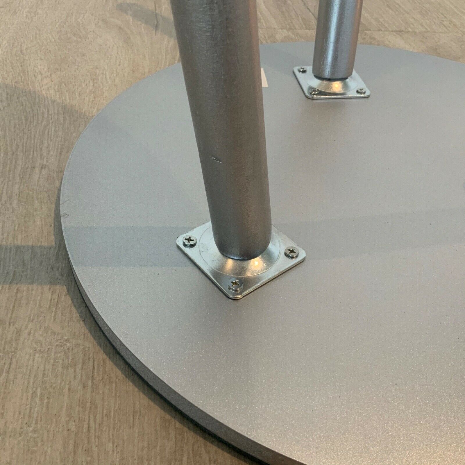 Round Crystal Mirrored Side Table Silver Sparkly Mirror Side Contemporary Retro