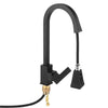 Black Kitchen Basin Pull Out Faucet Stainless Steel Mixer Spray Tap Swivel Sink