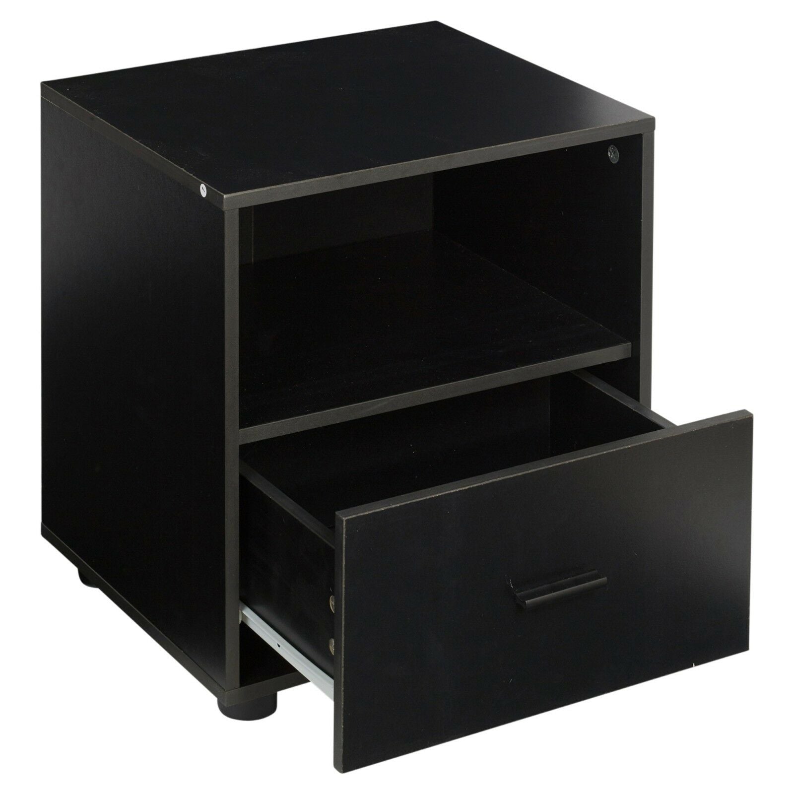 1 Or 2 Drawer Wooden Bedside Table Cabinet Bedroom Furniture Storage Nightstand