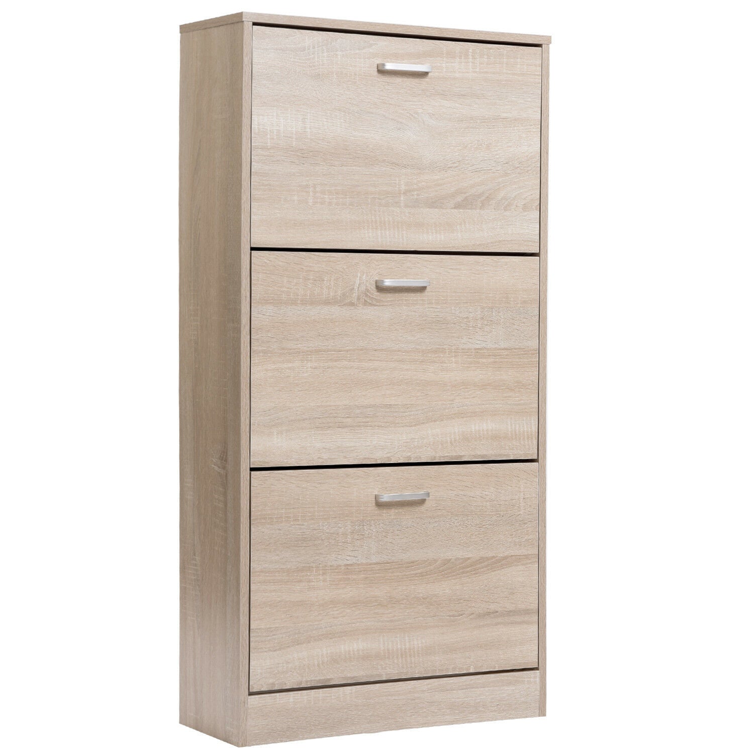 3 Drawer Shoe Cabinet Storage Rack Hallway Cupboard Stand Unit Wooden Footwear