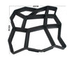 Irregular 9 Grid Path Maker Mould Garden Yard Lawn Concrete Road Paving Mold 17"