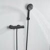 Bathroom Thermostatic Mixer Shower Bath Kit Valve Bar Taps Shower Heads Hose Set