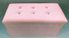 Soft Velvet Diamante Ottoman Folding Storage Box Footstool Seat new colour