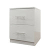 High Gloss Grey Bedside Cabinet. Premium Collection. ALL GREY GLOSS PANELS