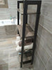 Industrial Plant Stand Vintage Bookcase Ladder Shelving Grey Display Rack Metal