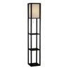 4 Tiered Wooden Shelf Floor Standard Lamp Lounge Reading Light Shelving Decor