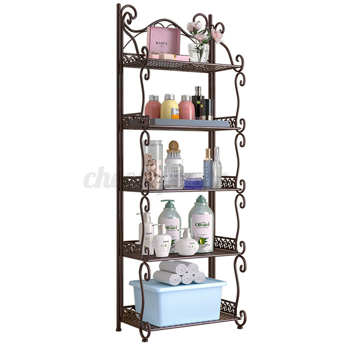 3/4/5 Tier Kitchen Rack Storage Shelf Holder Rack Book Shelf Shoes Stand Mix-use