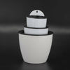 3Pcs Wall Hanging Plant Flower Pot Self-watering Plastic Planter House Garden