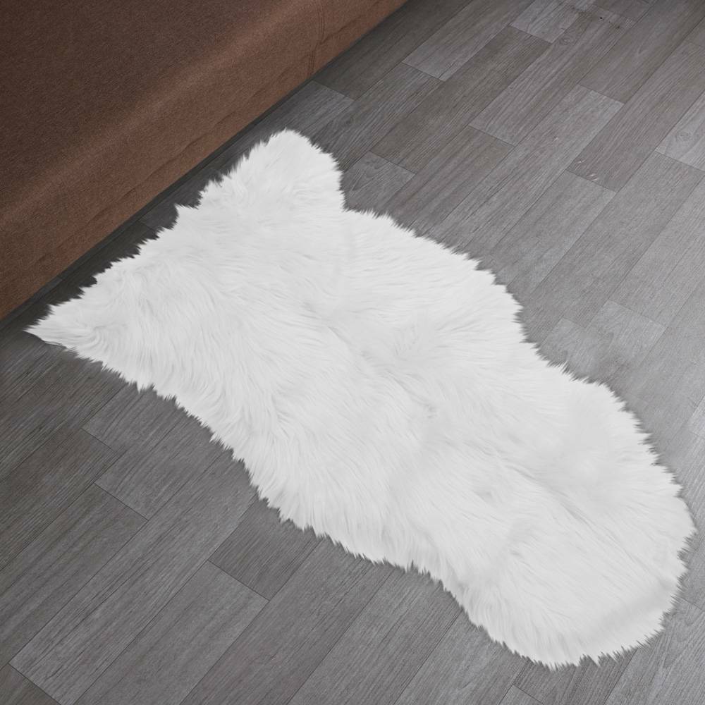 Fluffy Faux Fur Sheepskin Rug Large Hairy Carpet Bedroom Rugs Pad Soft Pile Rug