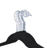 100× Strong Non Slip Velvet Flocked Clothes Hangers Curved Dresses Coat Hanging