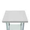 2x2FT Stainless Steel Work Bench Commercial Catering Table Kitchen WorkTop Prep