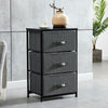 Dark Grey Fabric Cabinet Chest of Drawers Bedside Table Storage 2/3/4/5/7 Drawer