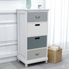 Tall Chest of 4 Drawers Storage Bedside Cabinet Unit Bedroom Hallway Furniture