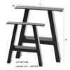 2x Industrial Metal Table Legs Heavy Duty Steel Frame Legs Bench Desk Table Base