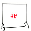 3 4 5 6 FT Heavy Duty Clothes Garment Rail Home Shop Hanging Display Rack Stand