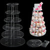 Clear Acrylic Round Cupcake Stand Display WeddingParty 5/6/7 tier Cup Cake Stand