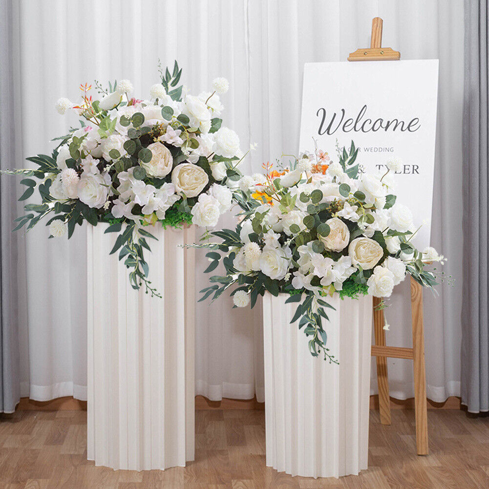 100/50cm Artificial Fake Rose Flower Row Wedding Arch Stage Wall Party DIY Decor