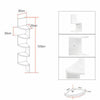 3/5 Tier Floating Wall Shelves Corner Shelf Storage Wood Display Bookcase Decor