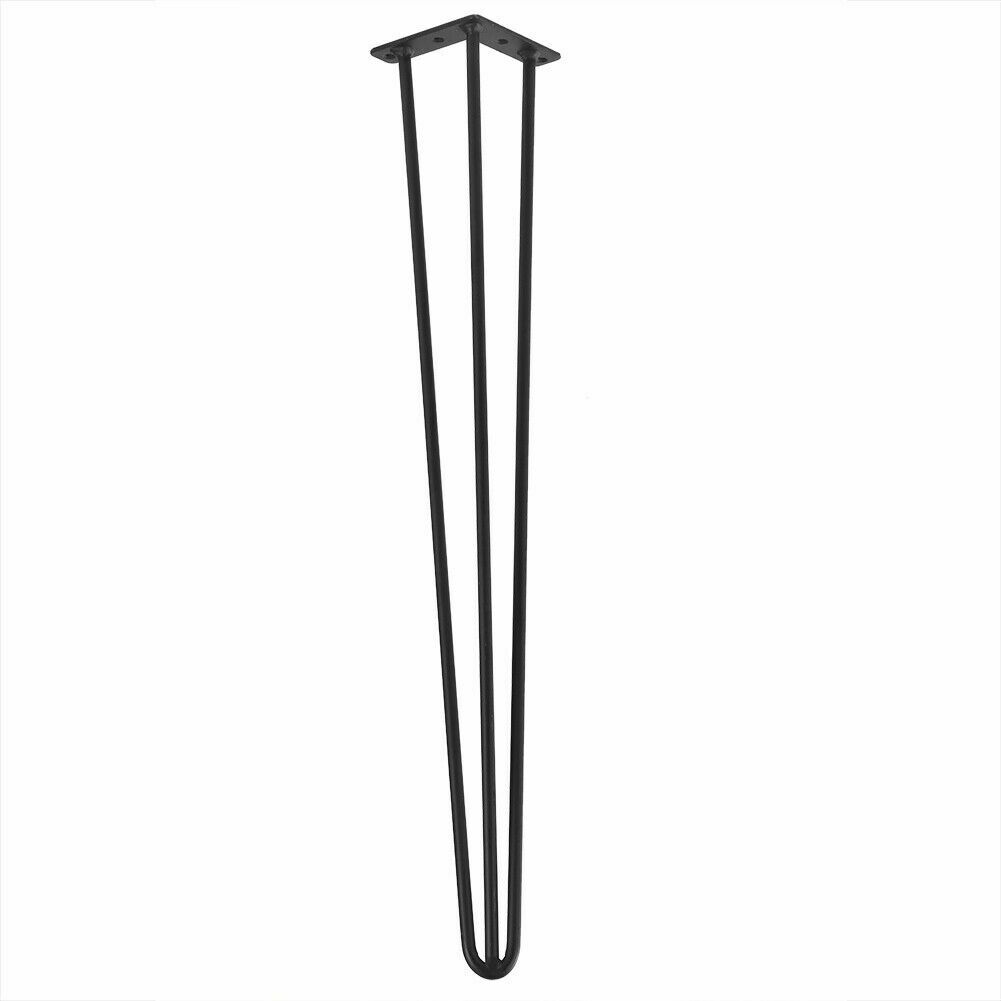 4x 28 Inch Metal Hairpin Table Legs Furniture Coffee Desk Chair Bench Leg DIY