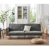 3 Seater Grey Velvet Fabric Corner Sofa Bed Recliner with Footstool Option