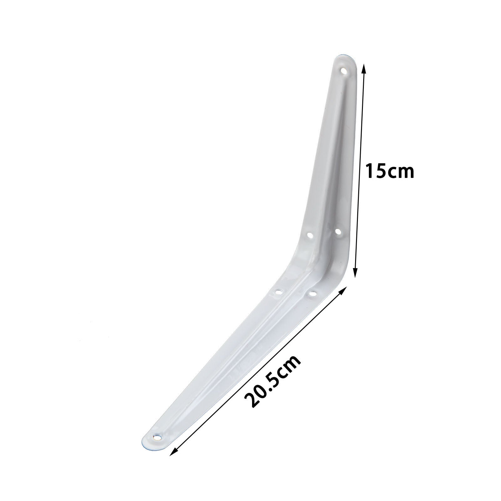 Pack 24 SHELF BRACKETS WHITE CHOICE OF SIZES LONDON PATTERN METAL, FOR SHELVING