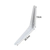 Pack 24 SHELF BRACKETS WHITE CHOICE OF SIZES LONDON PATTERN METAL, FOR SHELVING