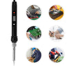 80W LCD Digital Adjustable Temperature Electronics Soldering Welding Iron Kit UK